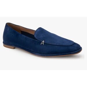 Aerosoles Neo Women's 8.5 Suede Loafer Flat Blue Office‎ Career Preppy  Academia